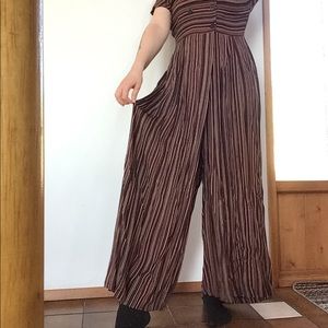 vintage striped jumpsuit